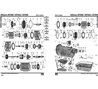 AT540, AT542, AT543, AT545, AT1545 Automatic Transmission Second And Third Clutch Inner Lip Seal